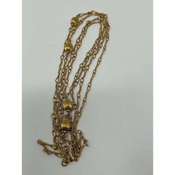 Monet Gold Tone Necklace - Picture 4 of 7